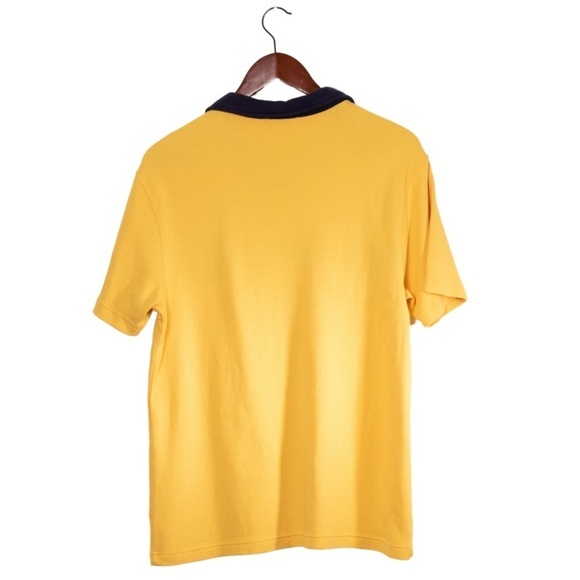 Vintage Hang Ten Urban Sporty Yellow Collared Shirt Large Y2K Surfer Beach - Picture 2 of 9